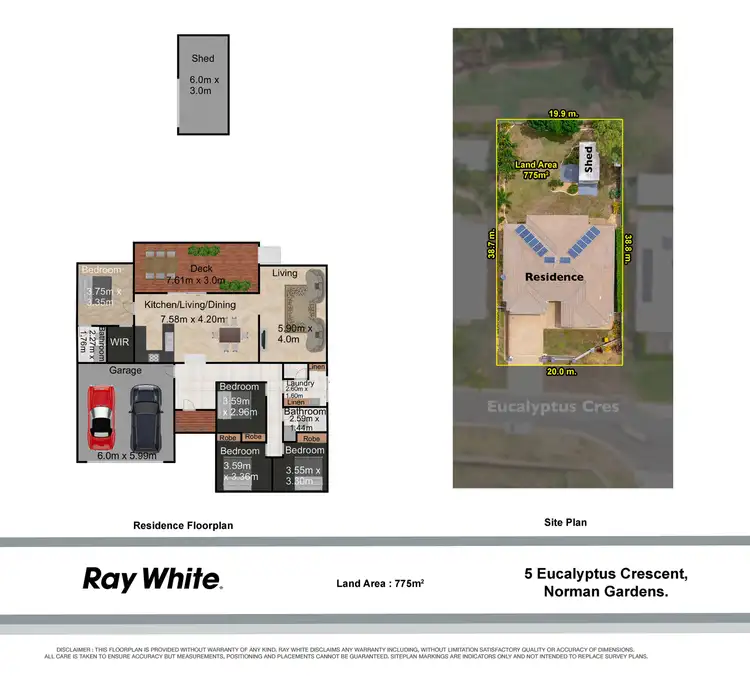 Floorplan of Homely house listing, 5 Eucalyptus Crescent, Norman Gardens QLD 4701