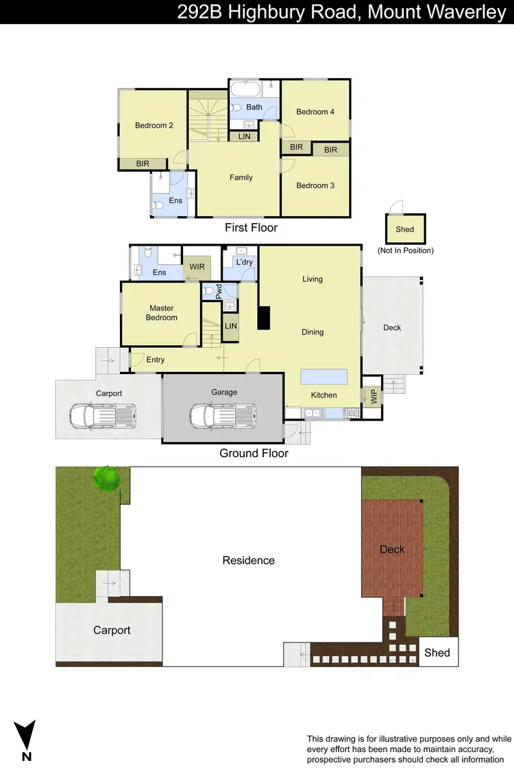Floorplan of Homely townhouse listing, 292B Highbury Road, Mount Waverley VIC 3149