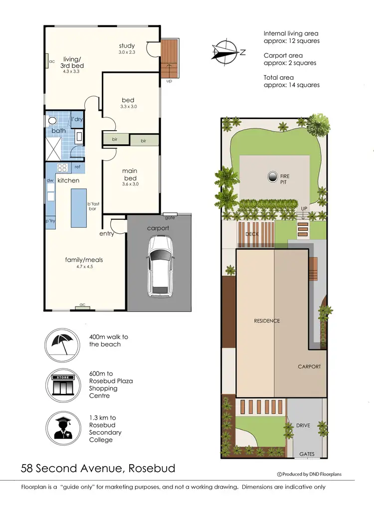 Floorplan of Homely house listing, 58 Second Avenue, Rosebud VIC 3939