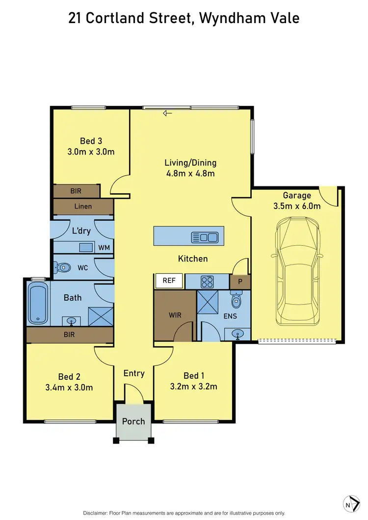 Floorplan of Homely house listing, 21 Cortland Street, Wyndham Vale VIC 3024