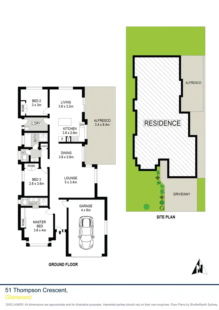 Floorplan of Homely house listing, 51 Thompson Crescent, Glenwood NSW 2768