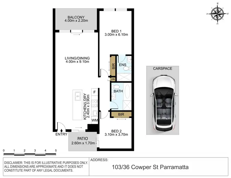 Floorplan of Homely apartment listing, 103/36-46 Cowper Street, Parramatta NSW 2150
