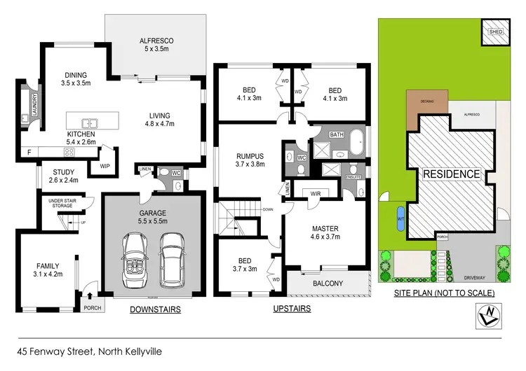 Floorplan of Homely house listing, 45 Fenway Street, North Kellyville NSW 2155