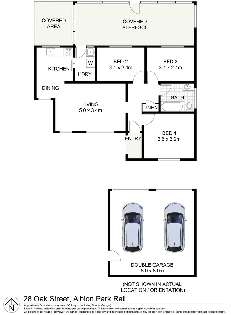 Floorplan of Homely house listing, 28 Oak Street, Albion Park Rail NSW 2527