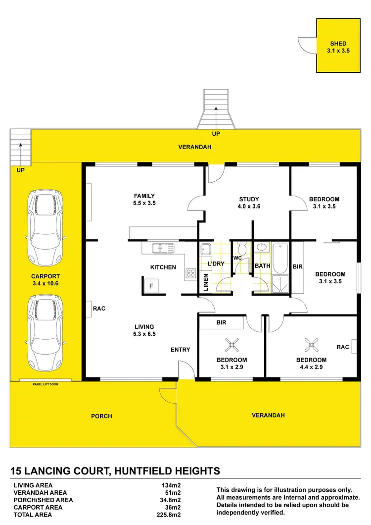 Floorplan of Homely house listing, 15 Lancing Court, Huntfield Heights SA 5163