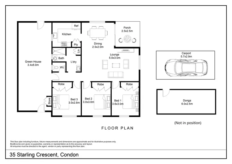 Floorplan of Homely house listing, 35 Starling Crescent, Condon QLD 4815