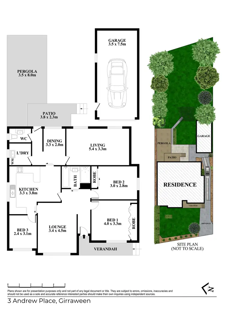 Floorplan of Homely house listing, 3 Andrew Place, Girraween NSW 2145