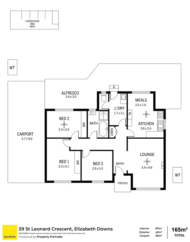 Floorplan of Homely house listing, 59 St Leonard Crescent, Elizabeth Downs SA 5113