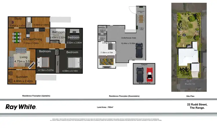Floorplan of Homely house listing, 22 Rudd Street, The Range QLD 4700