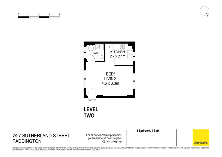 Floorplan of Homely apartment listing, 7/27 Sutherland Street, Paddington NSW 2021
