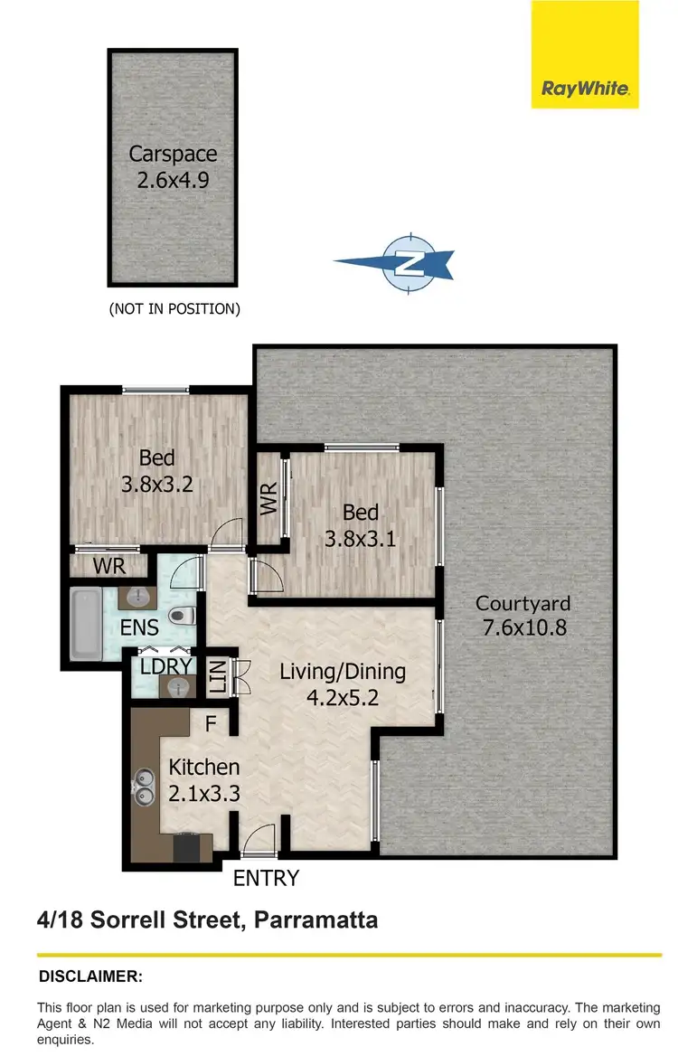 Floorplan of Homely apartment listing, 4/18 Sorrell Street, Parramatta NSW 2150