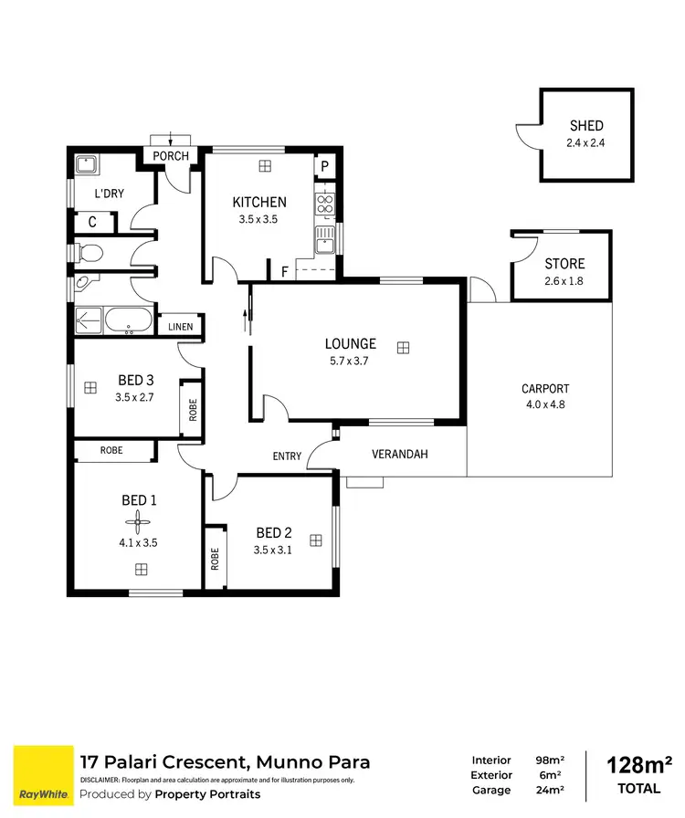 Floorplan of Homely house listing, 17 Palari Crescent, Munno Para SA 5115