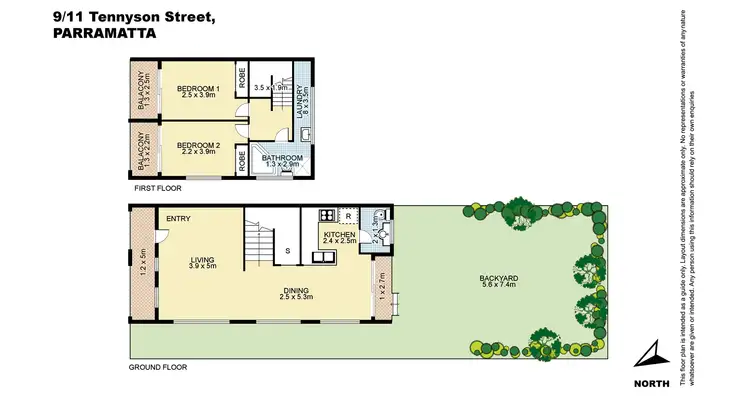 Floorplan of Homely townhouse listing, 9/11-13 Tennyson Street, Parramatta NSW 2150