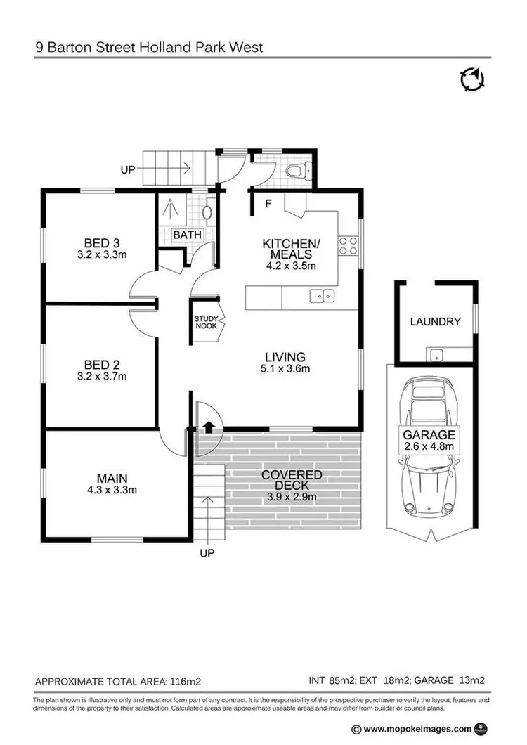Floorplan of Homely house listing, 9 Barton Street, Holland Park West QLD 4121