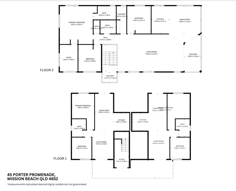 Floorplan of Homely block of units listing, 1-3/45 Porter Promenade, Mission Beach QLD 4852