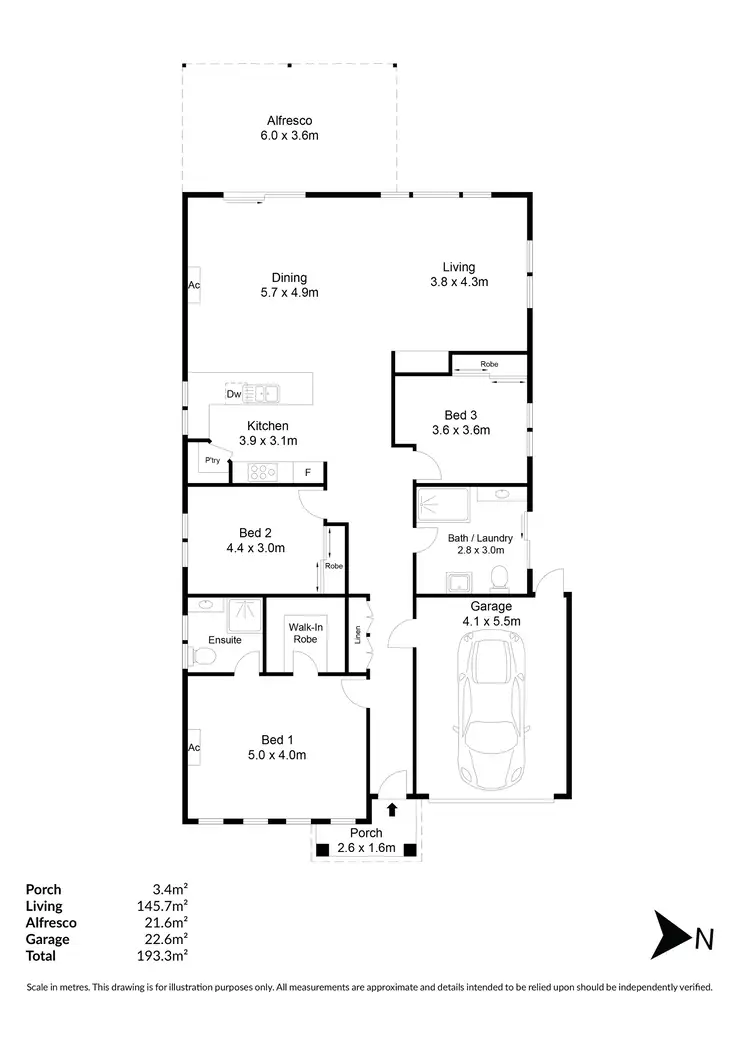 Floorplan of Homely house listing, 7 Devon Street, Enfield SA 5085