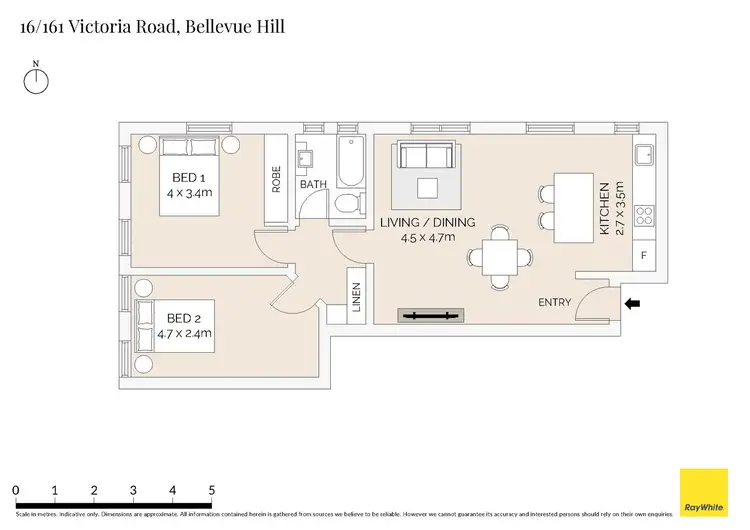 Floorplan of Homely apartment listing, 16/161 Victoria Road, Bellevue Hill NSW 2023
