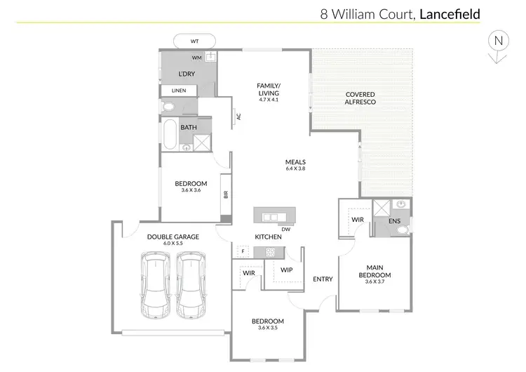 Floorplan of Homely house listing, 8 William Court, Lancefield VIC 3435