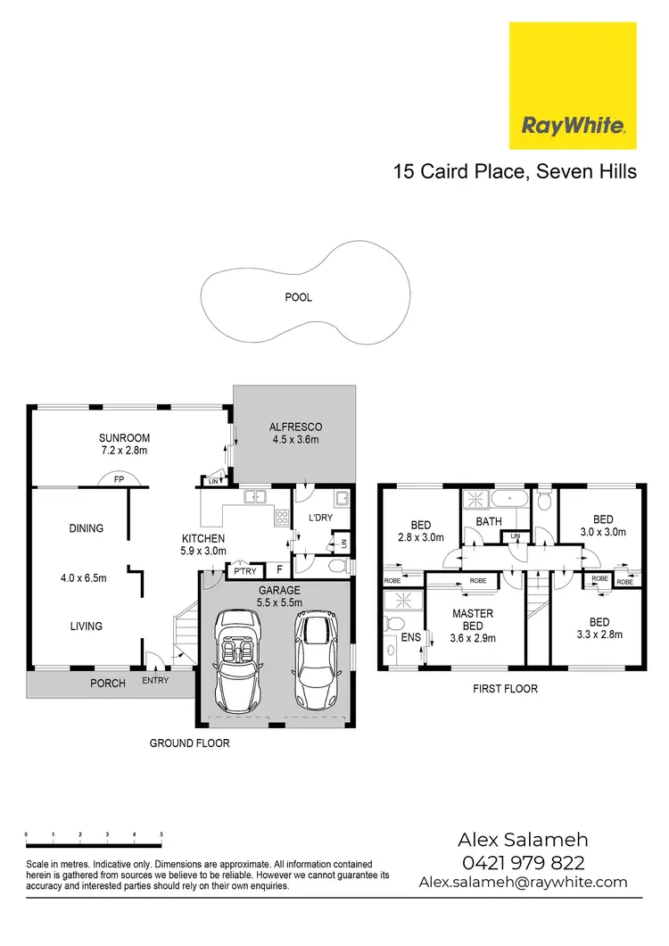 Floorplan of Homely house listing, 15 Caird Place, Seven Hills NSW 2147