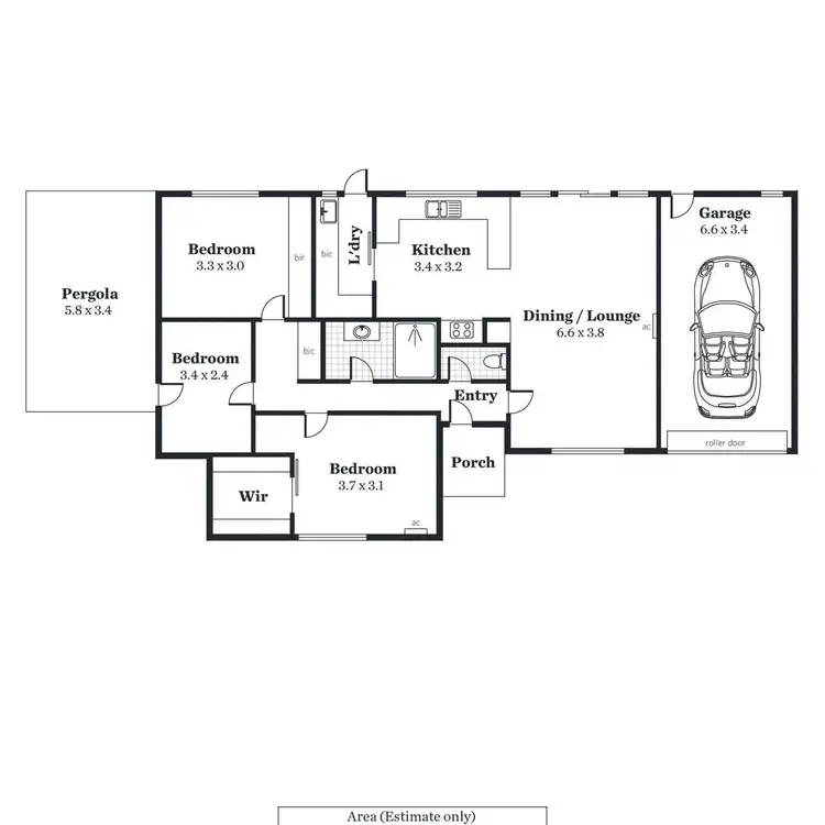 Floorplan of Homely unit listing, 1/587A Greenhill Road, Burnside SA 5066