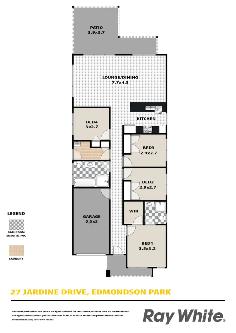 Floorplan of Homely house listing, 27 Jardine Drive, Edmondson Park NSW 2174