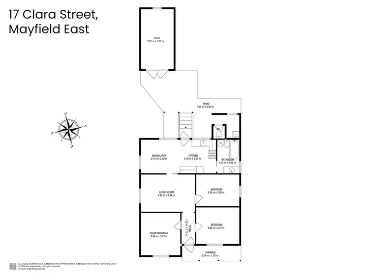 Floorplan of Homely house listing, 17 Clara Street, Mayfield East NSW 2304