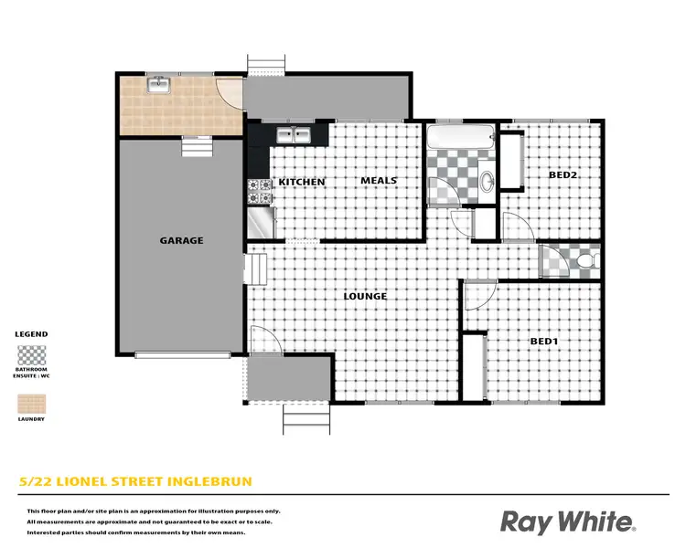 Floorplan of Homely villa listing, 5/22 Lionel Street, Ingleburn NSW 2565
