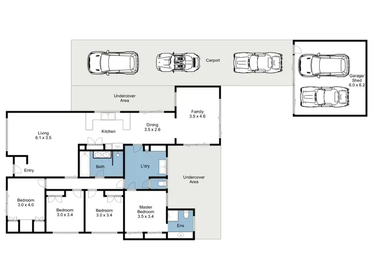 Floorplan of Homely house listing, 139 Clarke Street, Benalla VIC 3672