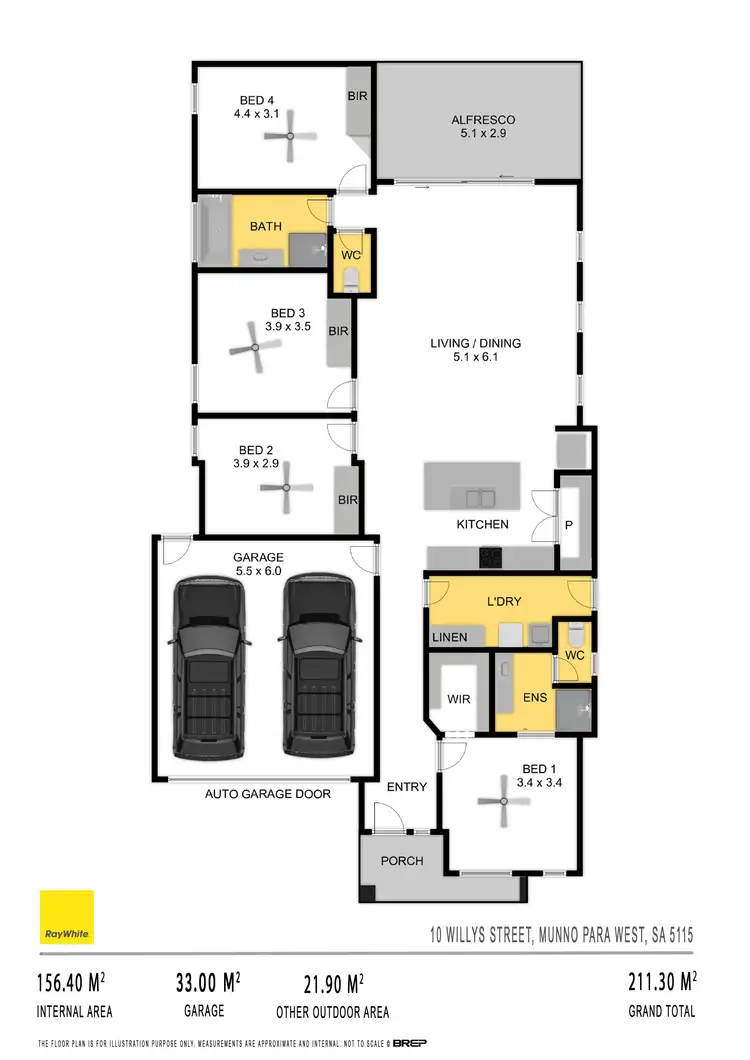 Floorplan of Homely house listing, 10 Willys Street, Munno Para West SA 5115