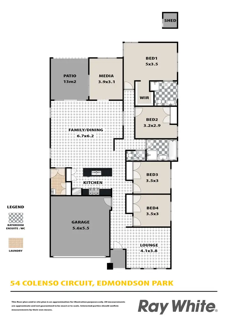 Floorplan of Homely house listing, 54 Colenso Circuit, Edmondson Park NSW 2174