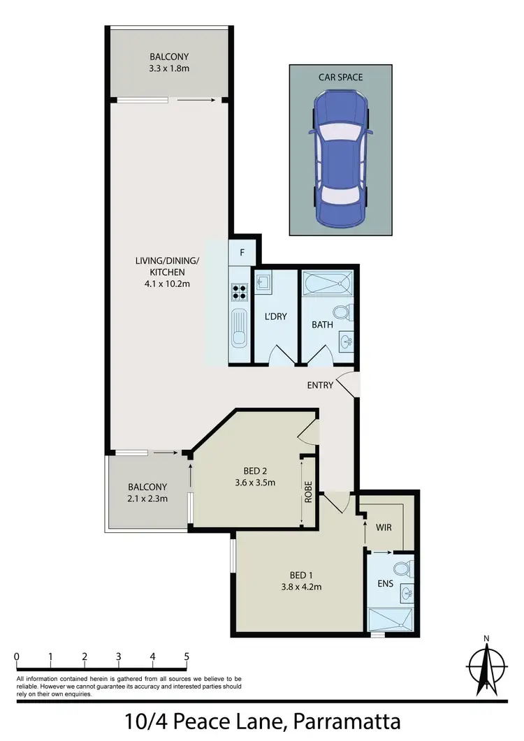 Floorplan of Homely apartment listing, 10/4 Peace Lane, Parramatta NSW 2150