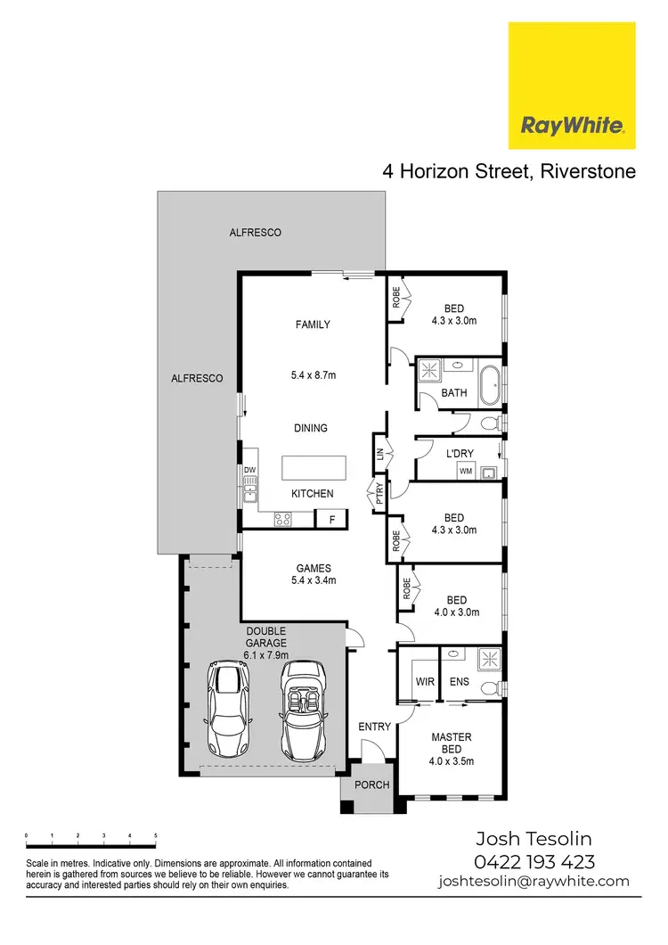Floorplan of Homely house listing, 4 Horizon Street, Riverstone NSW 2765