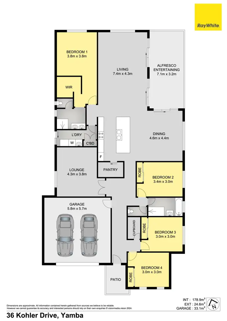 Floorplan of Homely other listing, 36 Kohler Drive, Yamba NSW 2464