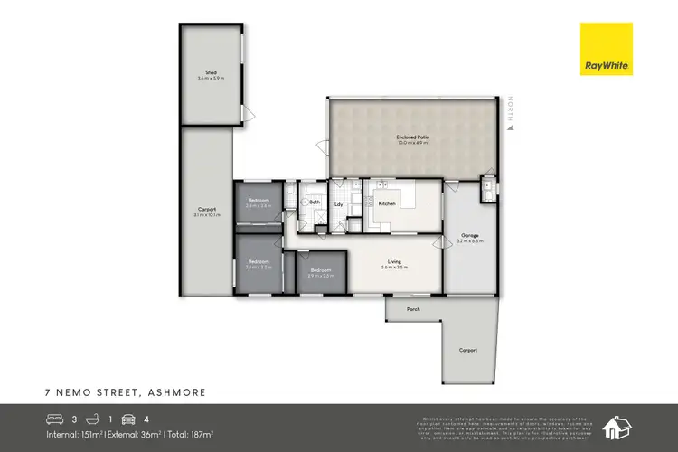 Floorplan of Homely house listing, 7 Nemo Street, Ashmore QLD 4214