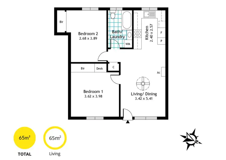 Floorplan of Homely unit listing, 10/205 Anzac Highway, Plympton SA 5038