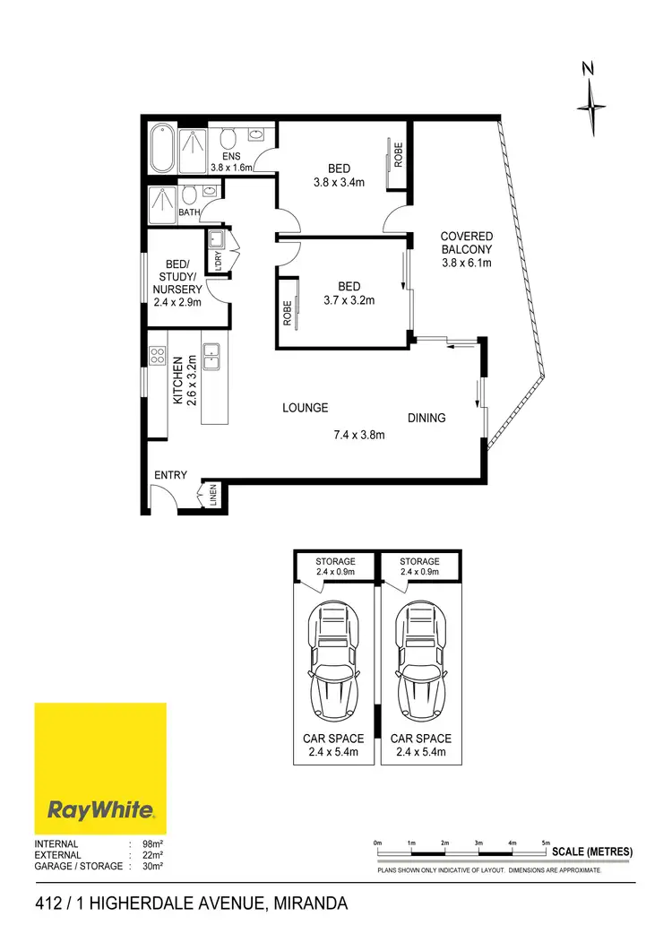 Floorplan of Homely apartment listing, 412/1 Higherdale Avenue, Miranda NSW 2228
