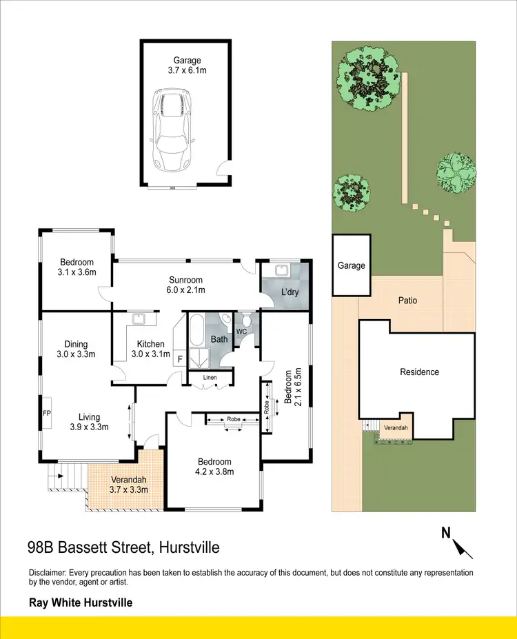 Floorplan of Homely house listing, 98B Bassett Street, Hurstville NSW 2220