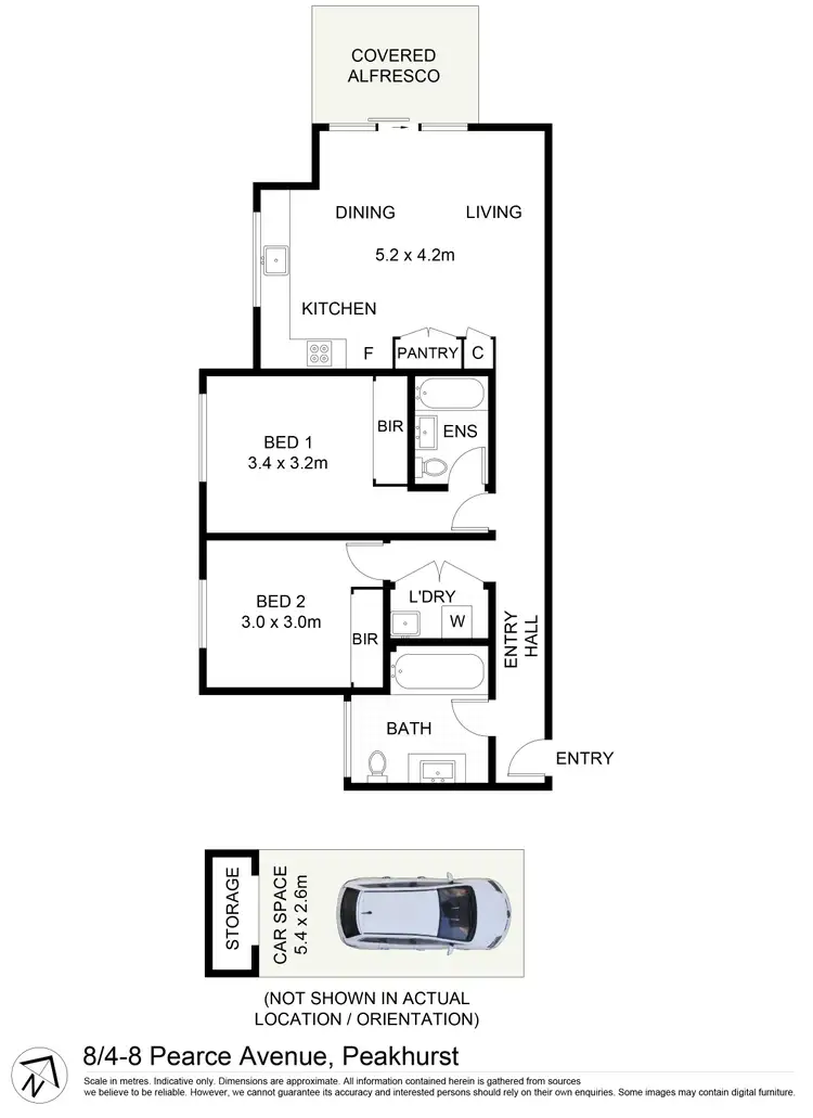 Floorplan of Homely apartment listing, 8/4-8 Pearce Avenue, Peakhurst NSW 2210