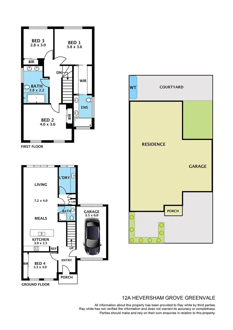 Floorplan of Homely house listing, 12A Heversham Grove, Greenvale VIC 3059
