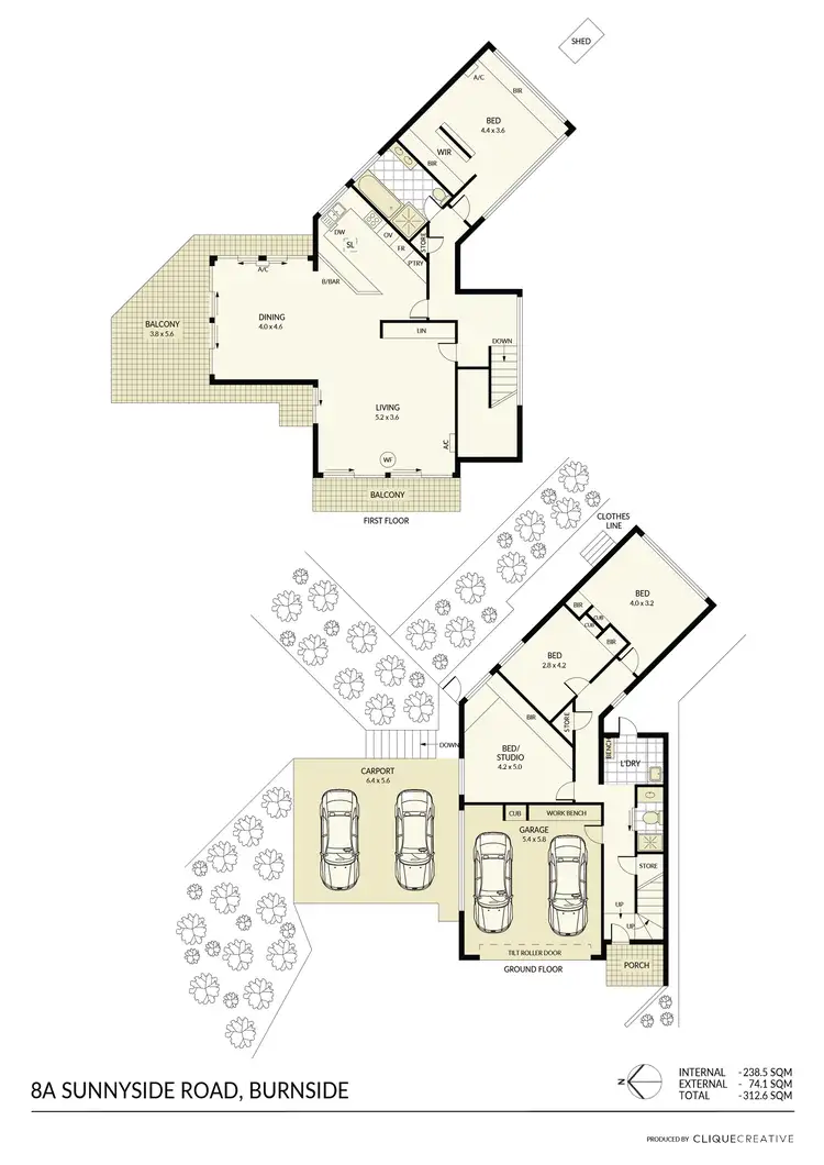 Floorplan of Homely house listing, 8A Sunnyside Road, Beaumont SA 5066