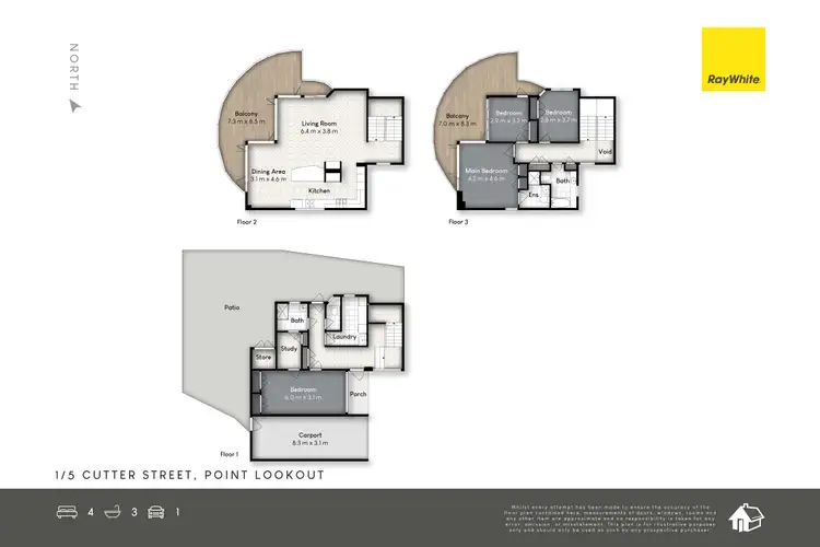 Floorplan of Homely house listing, 1/5 Cutter Street, Point Lookout QLD 4183