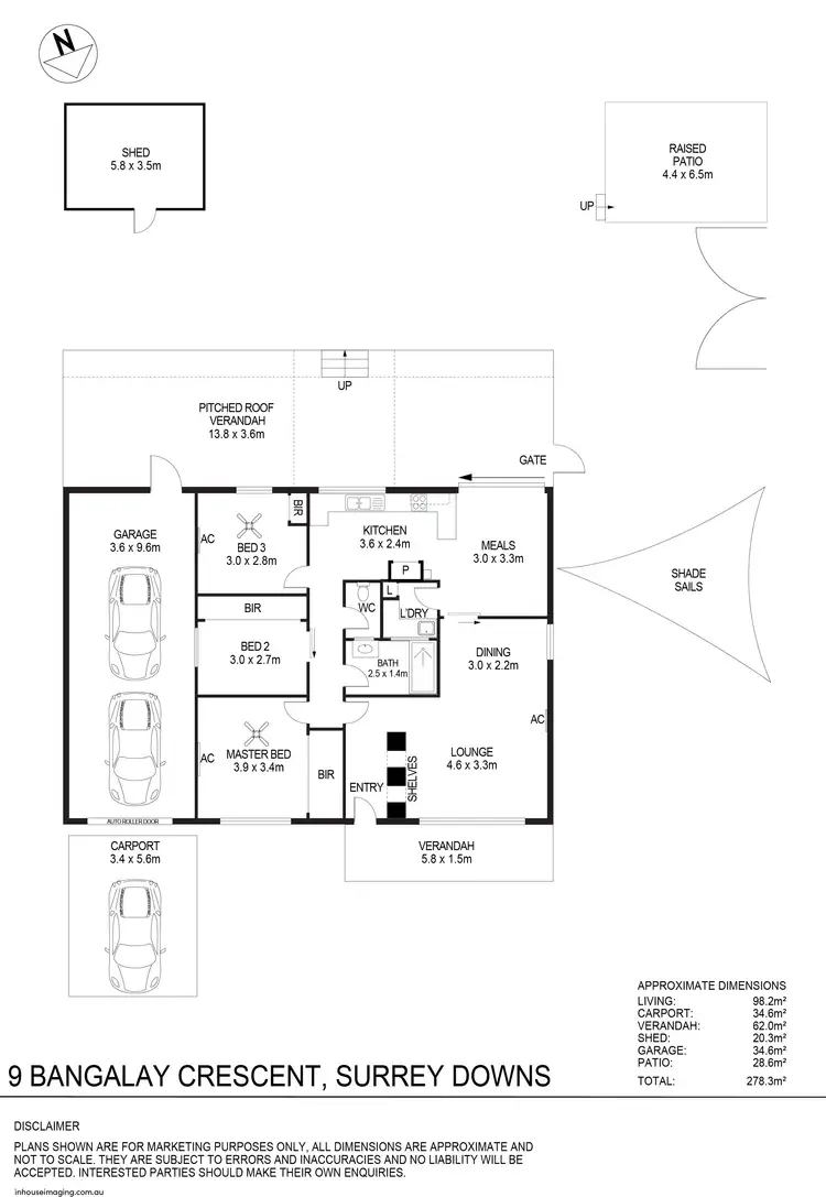 Floorplan of Homely house listing, 9 Bangalay Crescent, Surrey Downs SA 5126