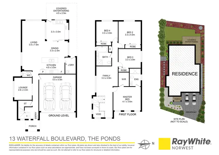 Floorplan of Homely house listing, 13 Waterfall Boulevard, The Ponds NSW 2769