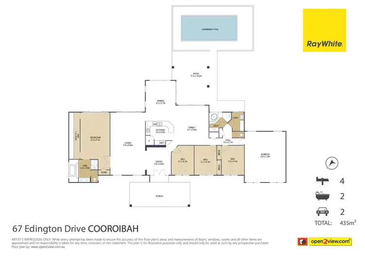 Floorplan of Homely house listing, 67 Edington Drive, Cooroibah QLD 4565