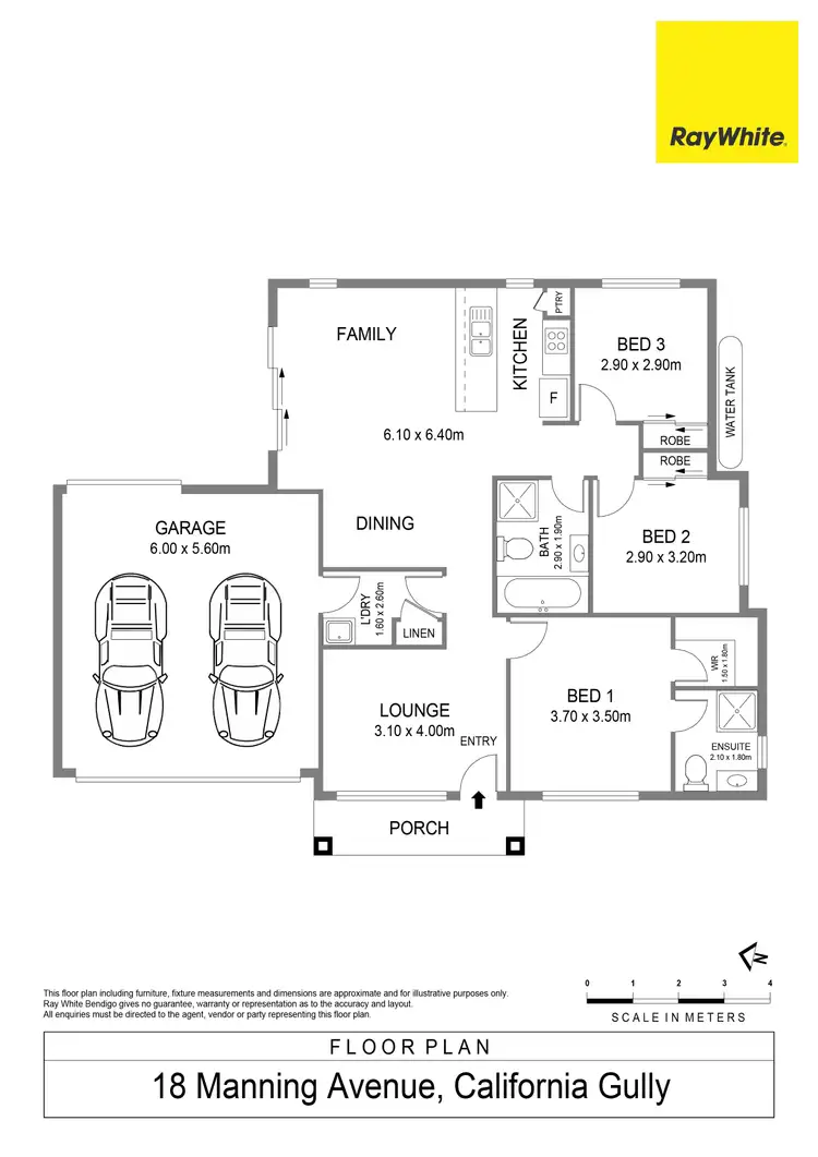 Floorplan of Homely house listing, 18 Manning Avenue, California Gully VIC 3556