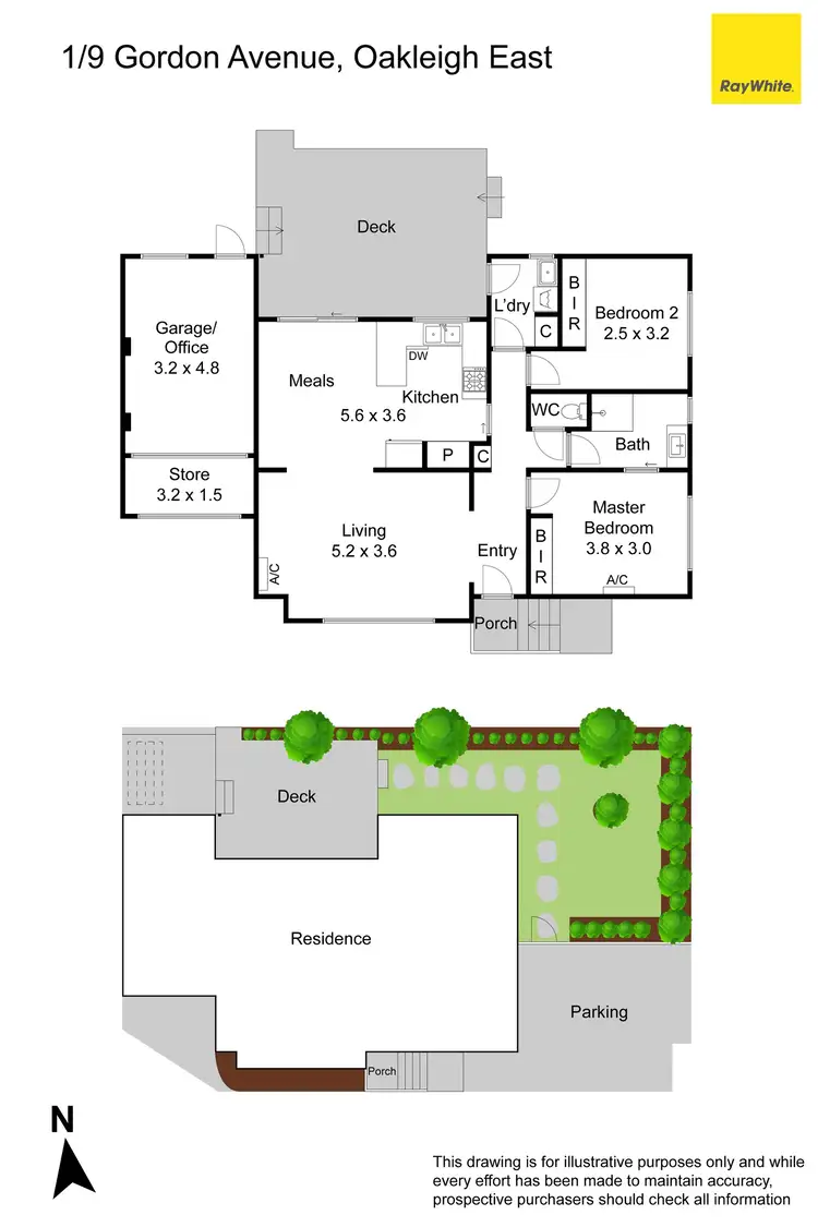 Floorplan of Homely unit listing, 1/9 Gordon Avenue, Oakleigh East VIC 3166