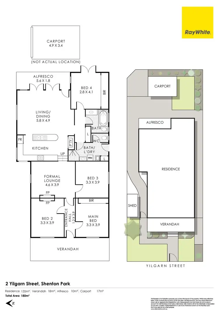 Floorplan of Homely house listing, 2 Yilgarn Street, Shenton Park WA 6008