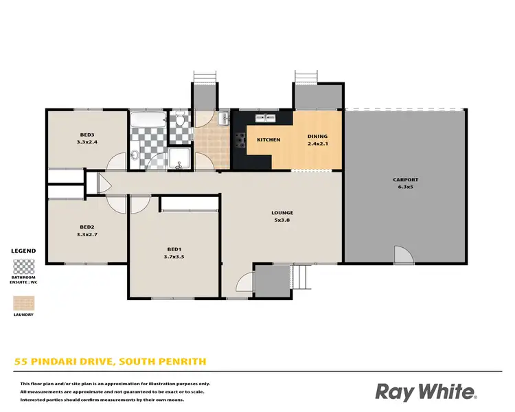 Floorplan of Homely house listing, 55 Pindari Drive, South Penrith NSW 2750
