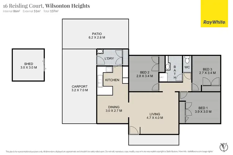 Floorplan of Homely house listing, 16 Reisling Court, Wilsonton Heights QLD 4350