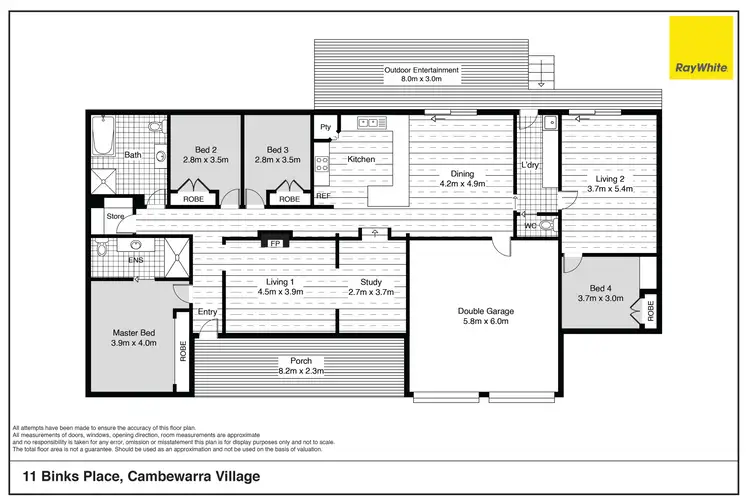 Floorplan of Homely house listing, 11 Binks Place, Cambewarra Village NSW 2540